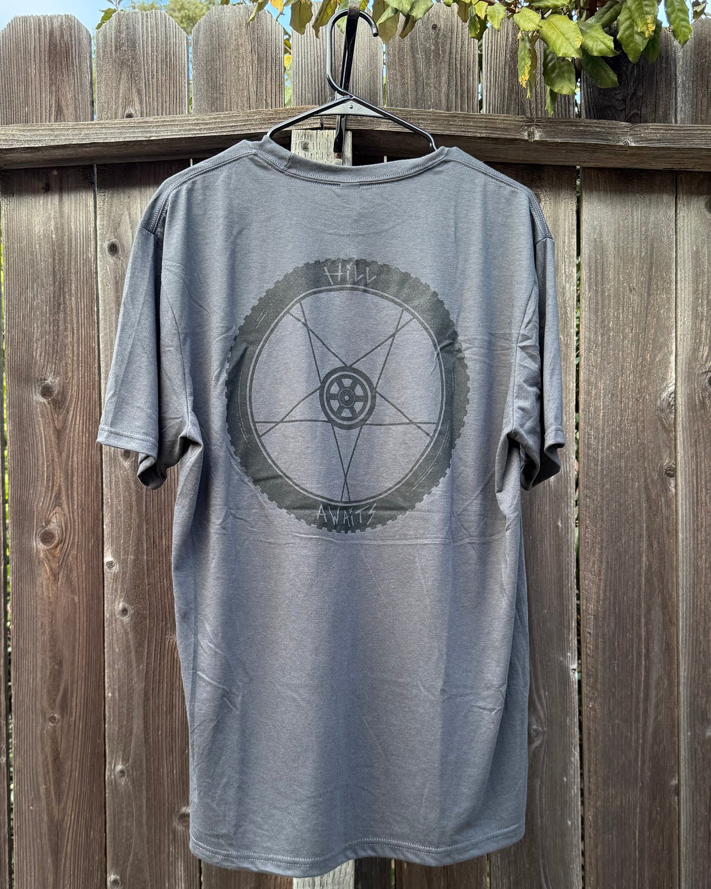 Hill awaits "Pentaspoke" T-shirt