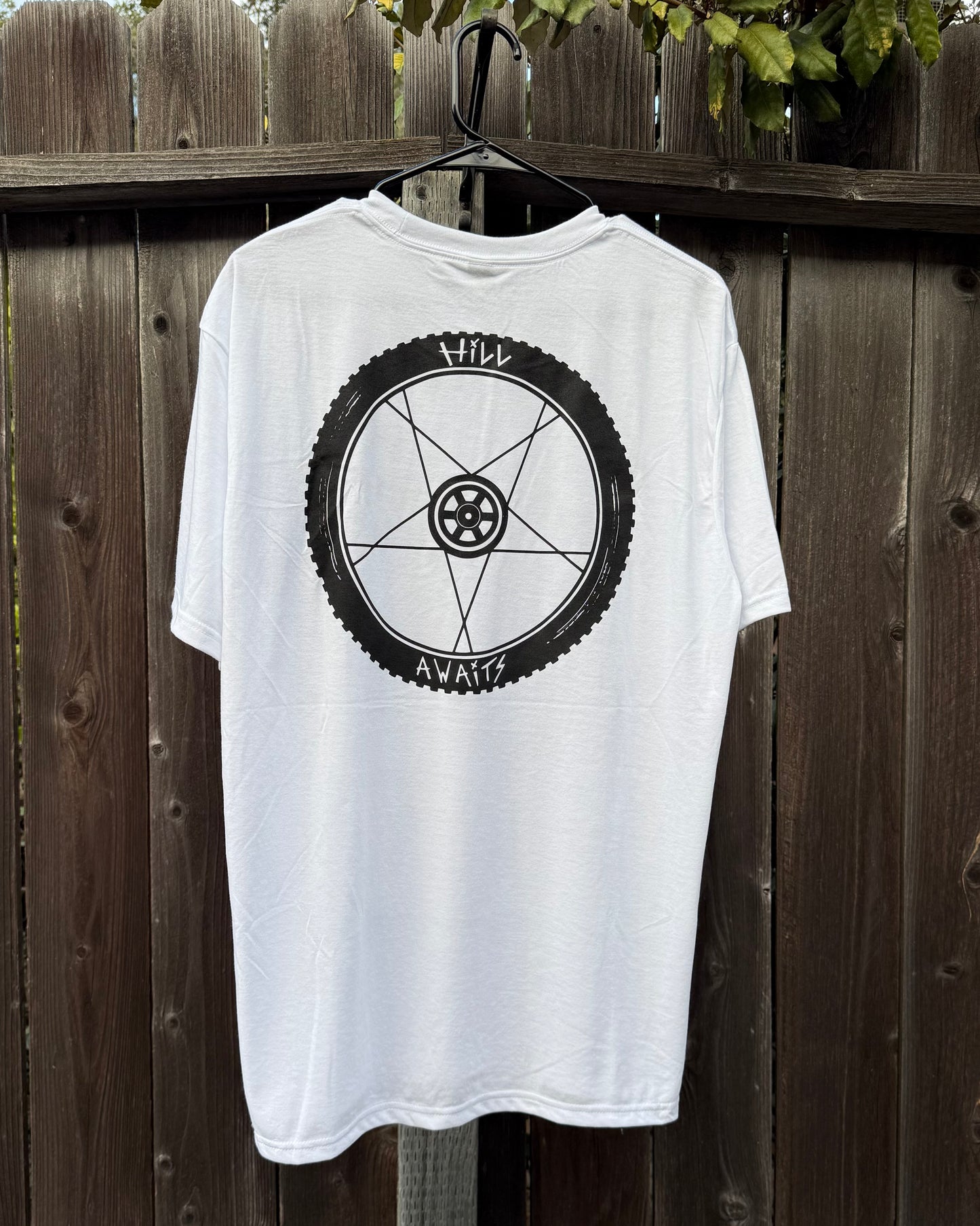 Hill awaits "Pentaspoke" T-shirt